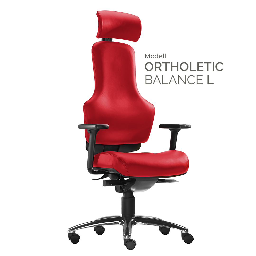 Ortholetic Balance L mit Kopfstütze - Ortho-Bürostuhl