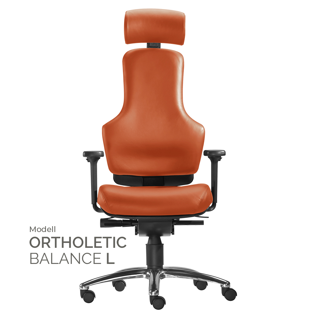 Ortholetic Balance L mit Kopfstütze - Ortho-Bürostuhl
