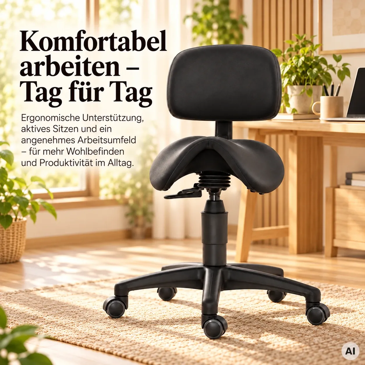 Sattelhocker - Ergonomisch & entlastender Hocker